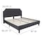 Flash Furniture King Size Dk Gray Fabric Platform Bed w/ Mattress SL-BM10-16-GG - alternate 9